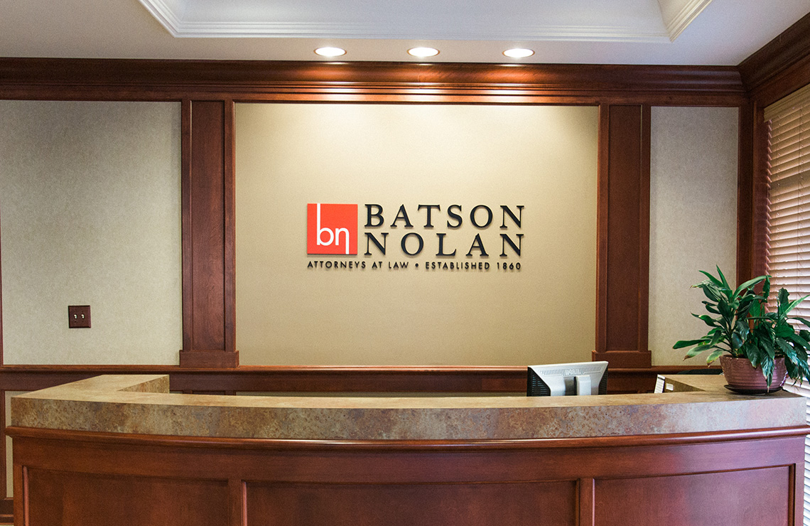 batson nolan lawyer brand logo design tn
