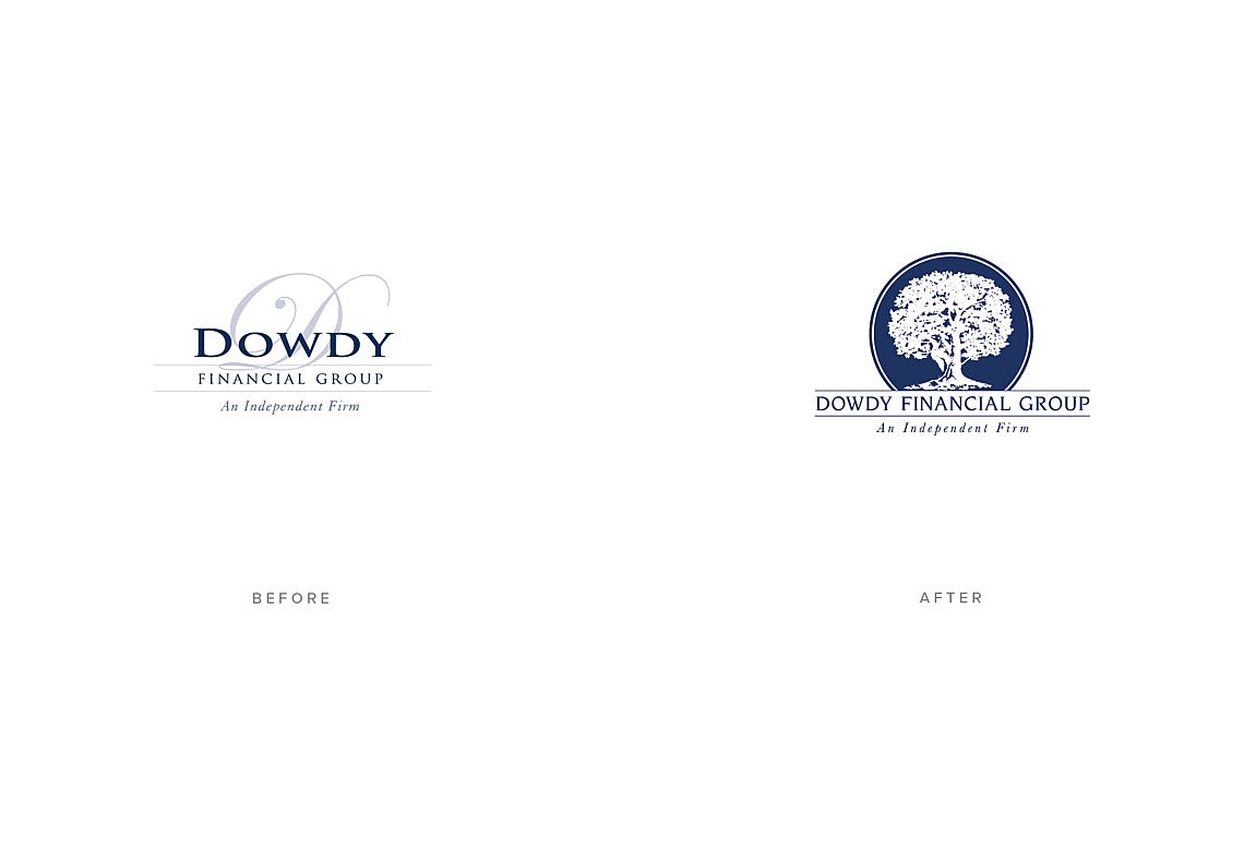 Financial Advisor New Brand Design Before and After