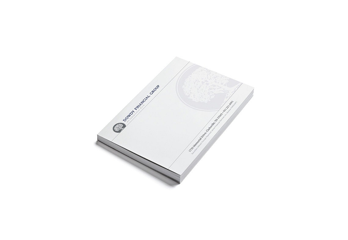 Financial Custom Brand Design Notepad