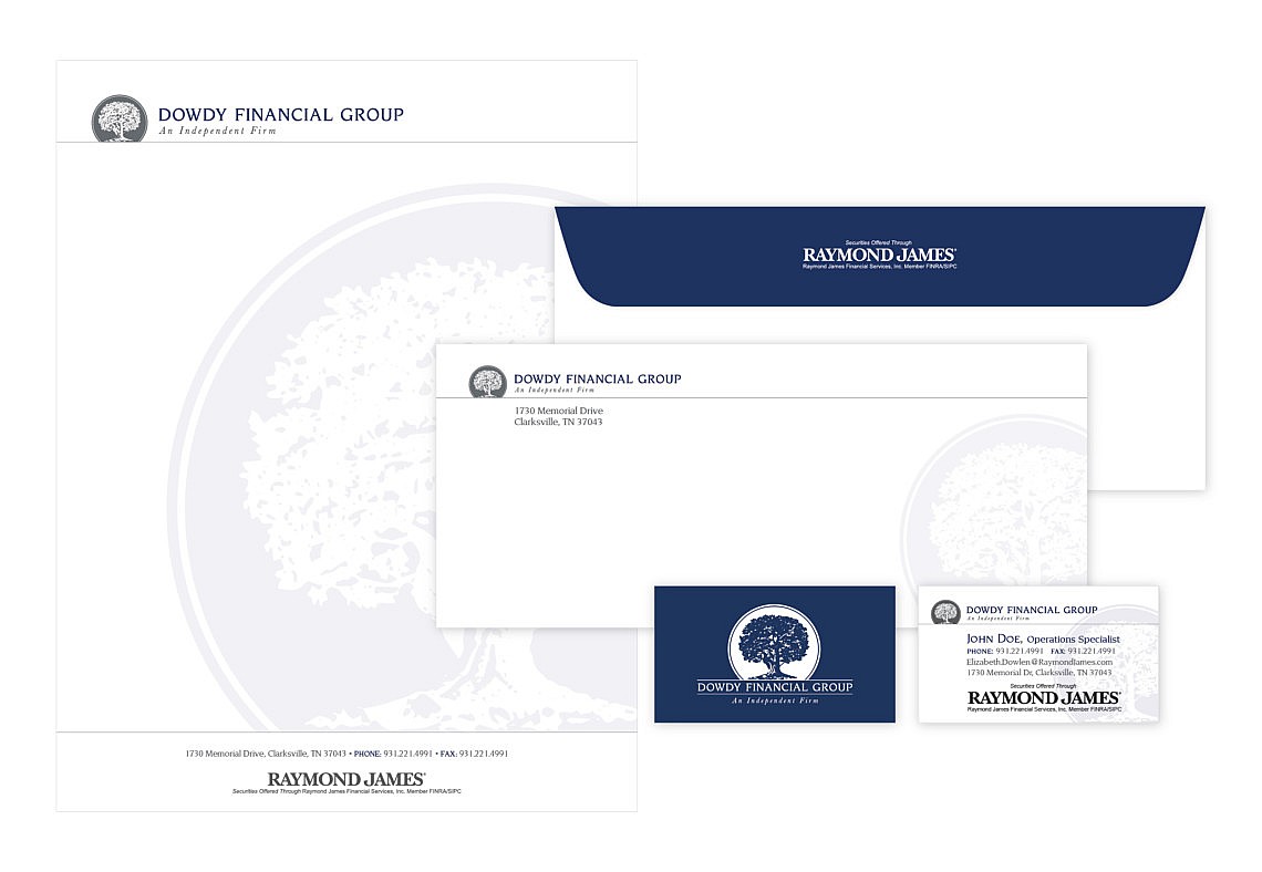 Financial Custom Brand Design Stationery